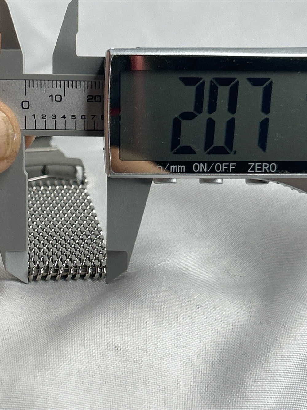 Stainless Steel Mesh watch band Bracelet - Silver 20mm - Picture 13 of 13